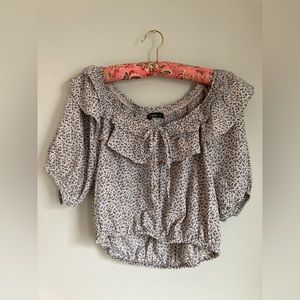 Ditsy floral crop top